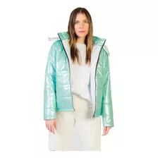 Campera Niza Metalizada Abrigada E Impermeable