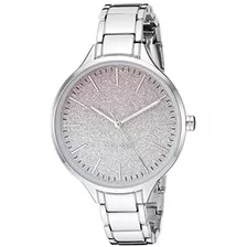 Reloj De Pulsera Nine West En Tono Plateado Para Mujer, Nw/2