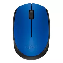 Logitech M170, Mouse Inalámbrico Cómodo Y Portátil, Azul Color Azul/negro