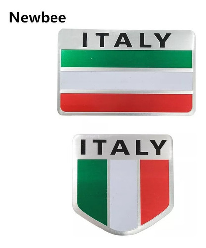 Emblema Metlico Bandera Italia Auto Fiat Ferrari Moto Vespa Foto 8