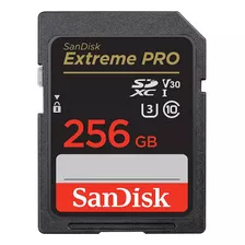 Cartão De Memoria Sd Sandisk Extreme Pro V30 U3 / 256gb / 4k