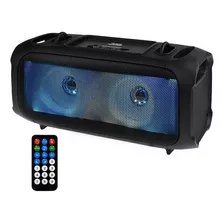 Caixa De Som Quanta Stylefest Bluetooth/radio Fm/usb/20w Cor Preto