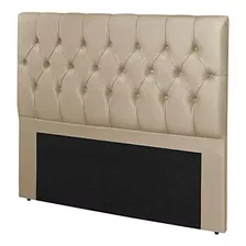 Mesa Cabeceira Safira Suede Detalhes Capitonê 160cm Queen