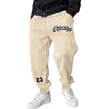 Calça Moletom Chicago Básica Inverno Flanelada Algodão Básic