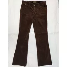 Eddie Bauer Terciopelo Pantalón Jean Stretch Tiro Med Flare