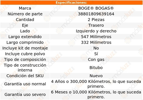 Set 2 Amortiguadores Tra Boge Sundance Fwd V6 3.0l 92 Al 94 Foto 2