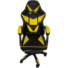 Silla De Gamer Ergonómica Con Reposa De Pies Y Masajeadora