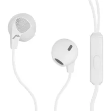 Audífonos Manos Libres Mitzu Diseño Ergonómico Mh-0092 Color Blanco