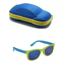 Óculos De Sol Dobrável Infantil Com Proteção+case Carrinho!