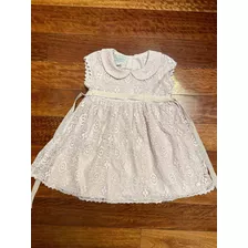 Vestido Encaje Rosa Beba Nena Mimo 18m