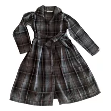 Vestido Infantil Feminino Casual Com Estampa Xadrez