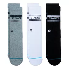 Stance Sock Men Basic Crew 3 Pack Black Grey White