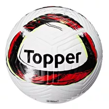 Bola De Futebol Campo Samba Training Topper Cor Branco, Preto E Vermelho