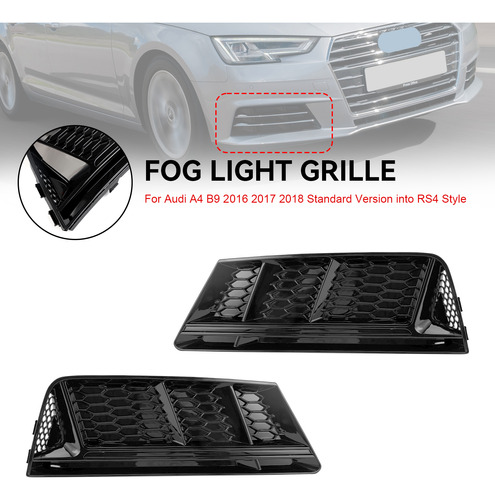 Parrilla Faros Antiniebla Delanteros Para Audi A4 B9 16-18 Foto 7