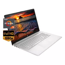 Ultrabook Gamer Hp Win Cp00 Plateada 17.3 , Amd Ryzen 5 5500u 8gb De Ram 512gb Ssd, Amd Radeon Graphics 1920x1080px Windows Home