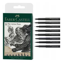 Caneta Pitt Faber Castell - Estojo Com 8 Unidades