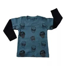 8521 Remera Bebe Mambo Kids Heroes Manga Combinada 3/9 Meses