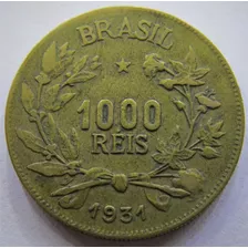 Moeda De 1000 Réis De 1931 - Bronze Alumínio - Ref. 0257