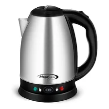 Jarra Pava Eléctrica Mega Express Me-621 Cl Corte Mate Café Color Plateado