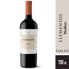 Vino Tinto Elementos Malbec - Caja X6