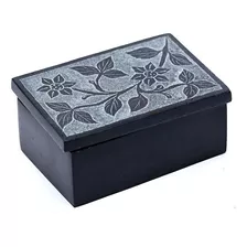 Caja Rectangular Multiuso Organizadora De Ceramica Decorada