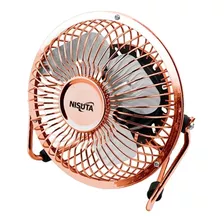 Ventilador De Mesa Nisuta Nsfanu Cobre Con 4 Palas