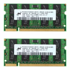 Memória Notebook Micron 4gb (2x2gb) Pc2-5300s Ddr2-667mhz