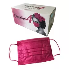 Cubrebocas Unimask 4 Capas Uniseal Rosa