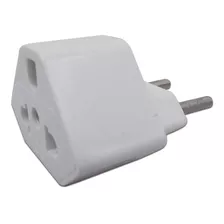 Kit 5 Plugs Adaptador De Tomada Branco 20 A Universal