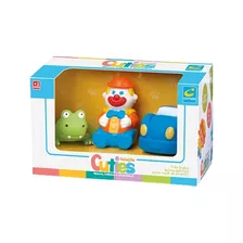 Coleção Trio Cuties Brinquedos De Vinil Para Bebê 