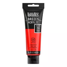 Acrílico Liquitex Basics Tubo 118ml Color 983 Rojo Fluorescente