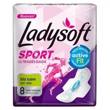 Toallitas Femeninas Ladysoft Sport X8