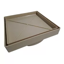 Ralo Oculto 15x15 Bege Acabamento Piso / Porcelanato