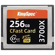 Cartão Profissional 256gb 3700x Cfast 2.0 Kingspec