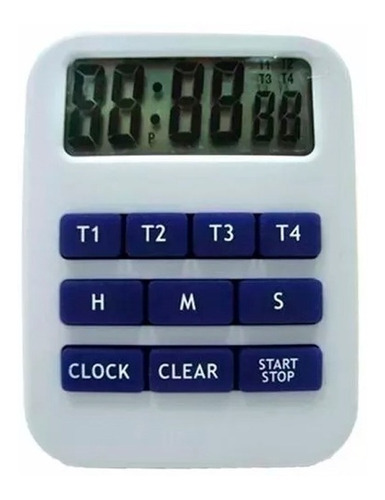 Timer Y Reloj Digital Sonoro De 4 Tiempos Luft Ti249
