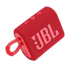 Parlante Jbl Go 3 Portátil Con Bluetooth Waterproof Red 110v/220v 