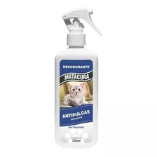 Banho A Seco Anti Pulgas Desodorante Gatos Matacura 200ml 