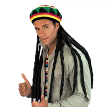 Gorro Rasta Con Peluca Dreadlocks Tipo Jamaica Genero Reggae