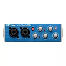 Interface De Áudio Presonus Audiobox Usb Azul E Prateada