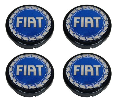 Foto de Tapas Graseras Centro Rin Azules X4 Fiat 50mm