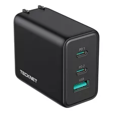 Cargador Usb C Tecknet 65w Pd 3.0 Gan Cargador Tipo C Adapta