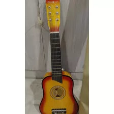 Guitarra Para Niños De Madera, Con Cuerdas Originales