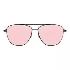 Lentes De Sol Flat Lax Acero Lente Rosa Espejeado