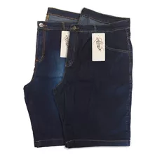 Kit 2 Bermudas Jeans Masculina Plus Size