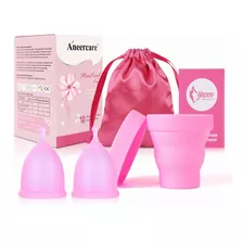 2 Copa Menstrual Aneer Care + Vaso Esterilizador Y Funda