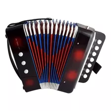 Acordeon Infantil Vallenato Niños Negra ¡ Sonido Real !