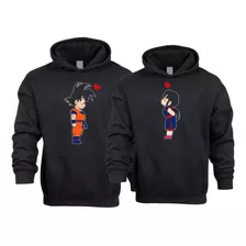 Sudadera Goku Milk Dragon Ball Parejas Novios Duo 2 Piezas