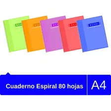 Cuaderno Oxford Enri A4 Con 80 Hojas Cuadrículado Surtidos