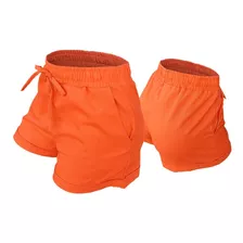 Shortinho Feminino Short Verão Em Linho Cintura Alta Bermuda