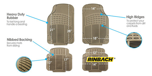 Tapetes Uso Rudo Peugeot 206 Cc 2004 Beige Premium Foto 3